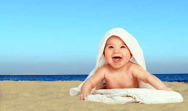 como proteger al bebe del sol